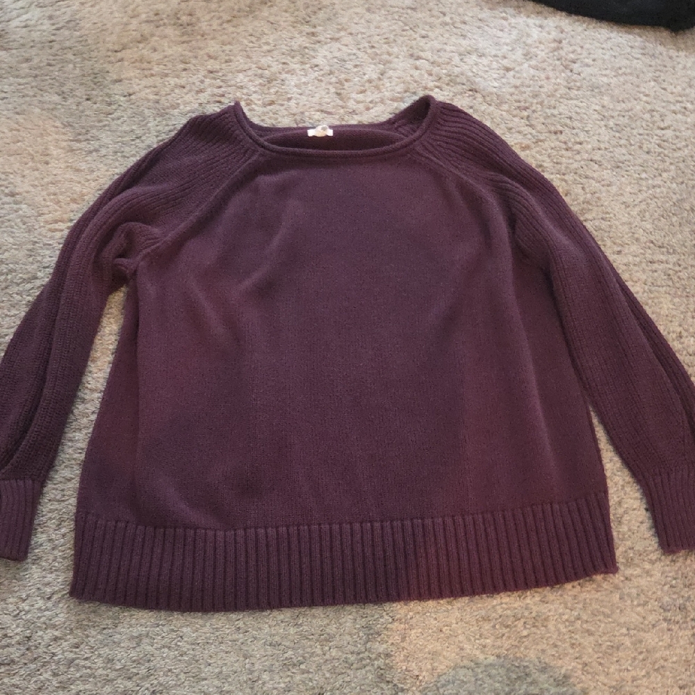 aerie Plum Crewneck Sweater